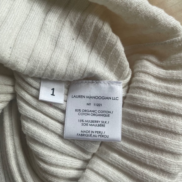 Lauren Manoogian Bateau Neckline Three-Quarter Sleeve Top in Size 1 - Picture 5 of 7